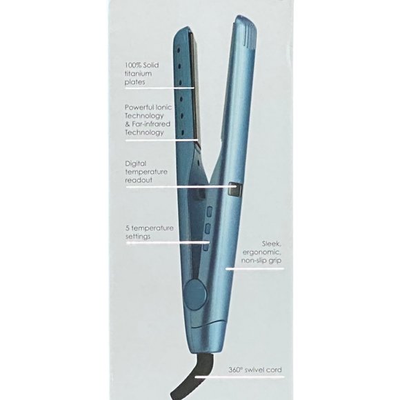 Hair Rage VersaStyler Hair Straightener Curling Iron 1-Inch Titanium Flat Iron - Picture 4 of 9